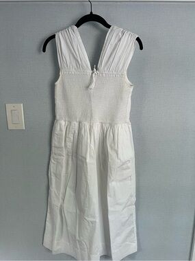 Free assembly Smocked Bodice Midi Dress - Classic Summer Style, sz XS